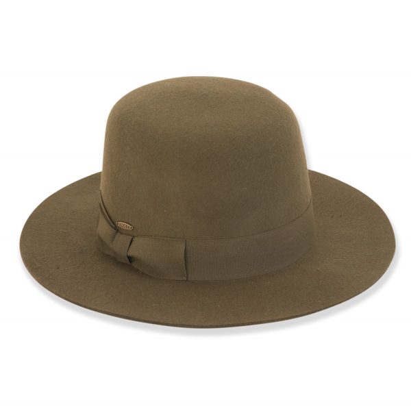Wool Felt Hat with Ribbon