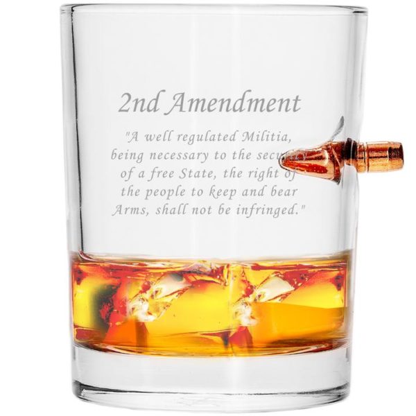 .308 Bulletproof Whiskey Glass - 2nd Amendment Edition