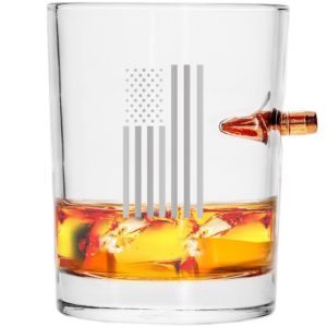.308 Bulletproof Whiskey Glass - Draped Flag