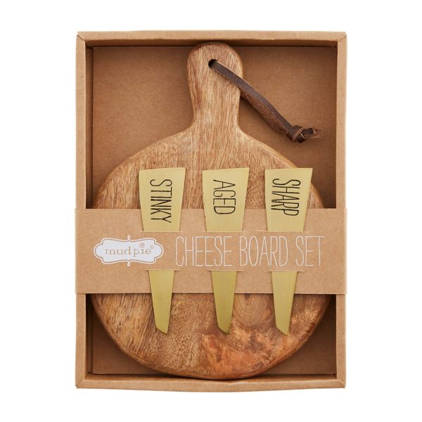 Mud Pie Paddle Board Cheese Set