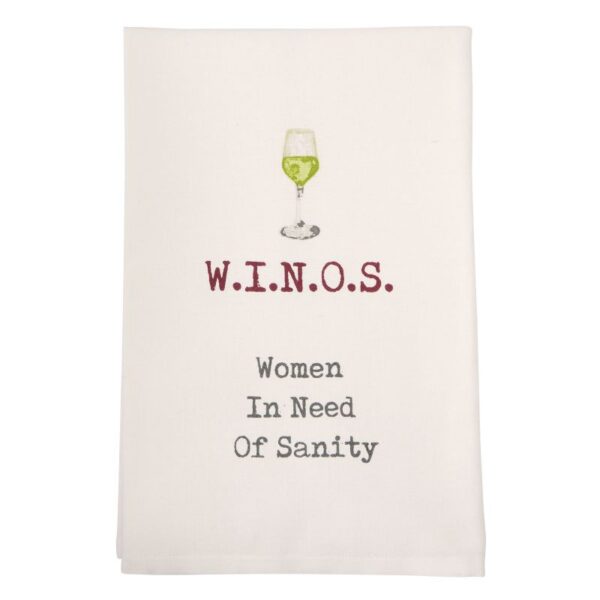 Mud Pie WINOS Wine Towel