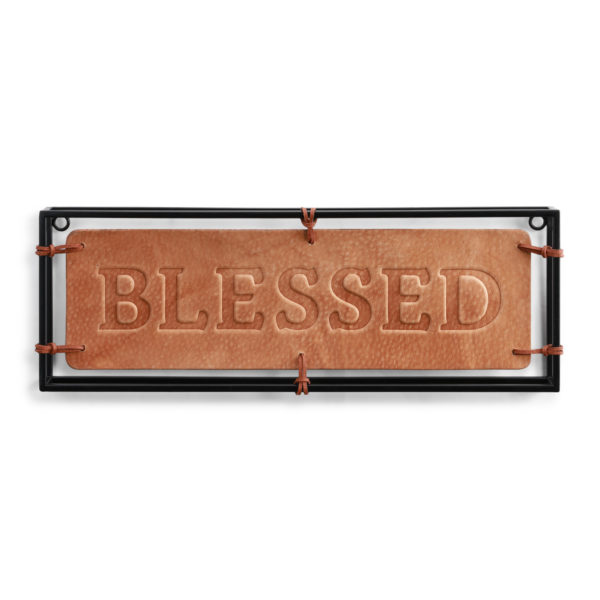 Blessed Genuine Leather Wall Art