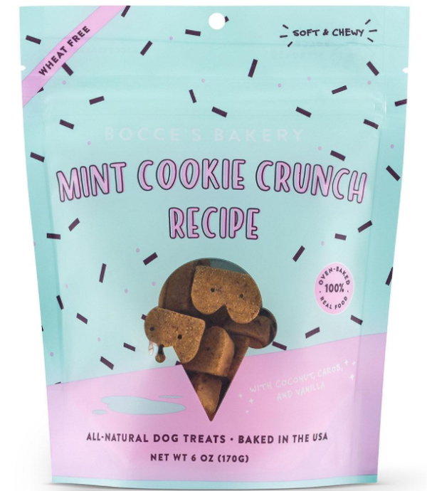 Bocce's Bakery Dog Treats - Mint Cookie Crunch