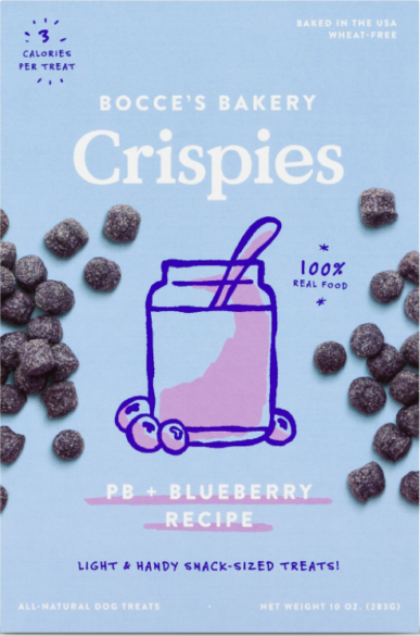 Bocce's Bakery Crispies - PB & Blueberry