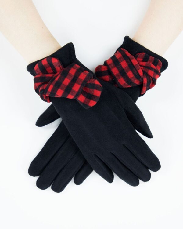 Buffalo Plaid Knot Gloves