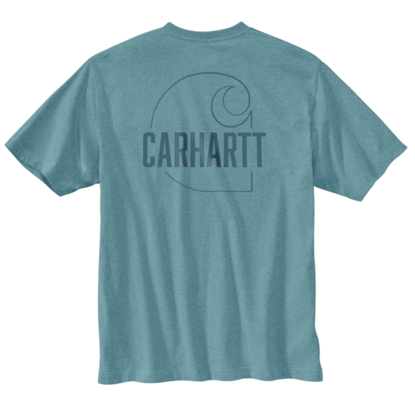 Carhartt Short Sleeve Graphic Shirt - Tourmaline Heather