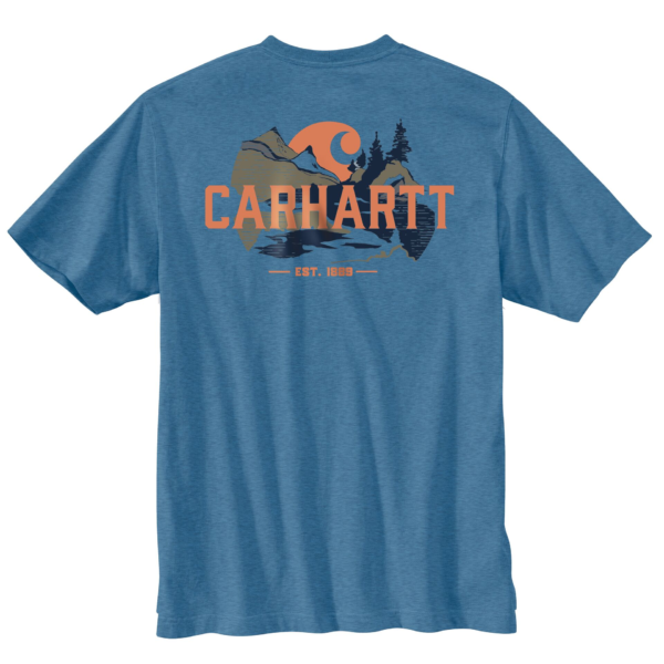 Carhartt Short Sleeve Outdoor Graphic Shirt - Coastal Heather