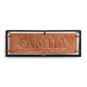 Family Genuine Leather Wall Art