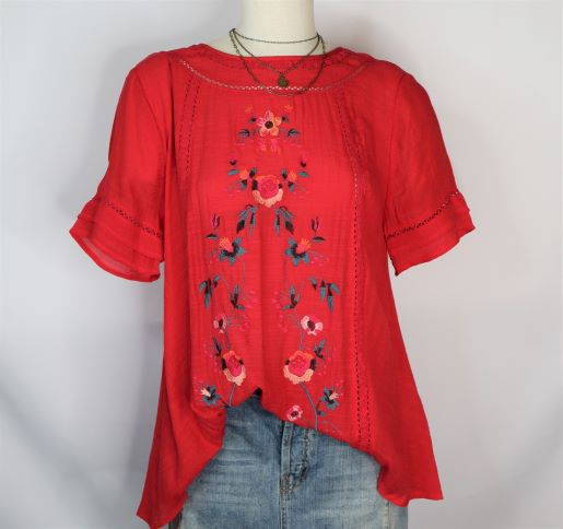 Floral Embroidered Top