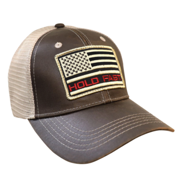 Kerusso Hold Fast Men's Cap - Red Flag & Tan