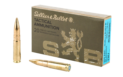 Sellier & Bellot .300 200 Grain FMJ Subsonic -20 Round Box