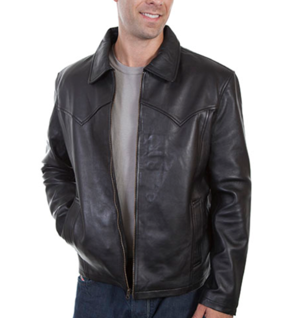 Black Leather CC Jacket