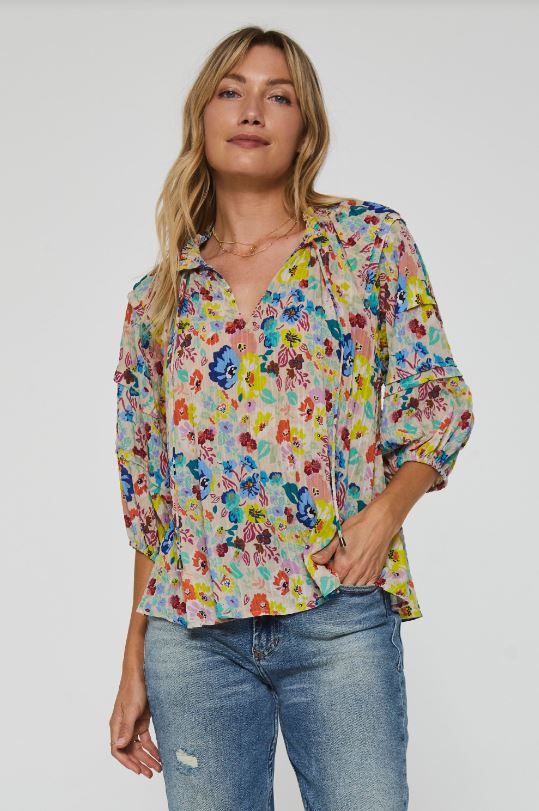 Another Love tika floral top