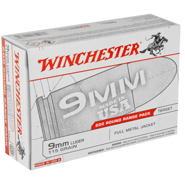 Winchester 9mm Luger Ammo USA9W