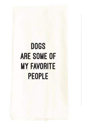 dogs are my favorite tea towel
