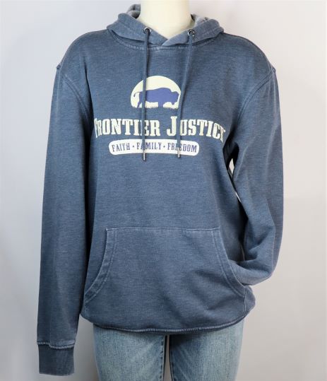 Frontier Justice Washed Navy Hoodie