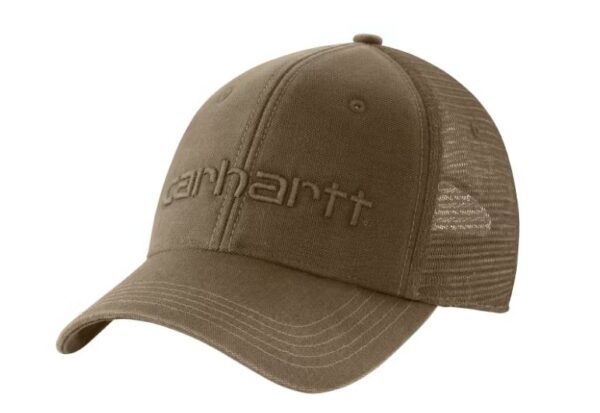 Carhartt Mens Mesh Back logo cap light brown