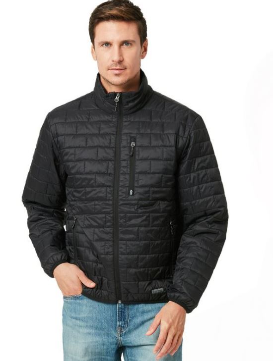 free country mens puffer jacket black