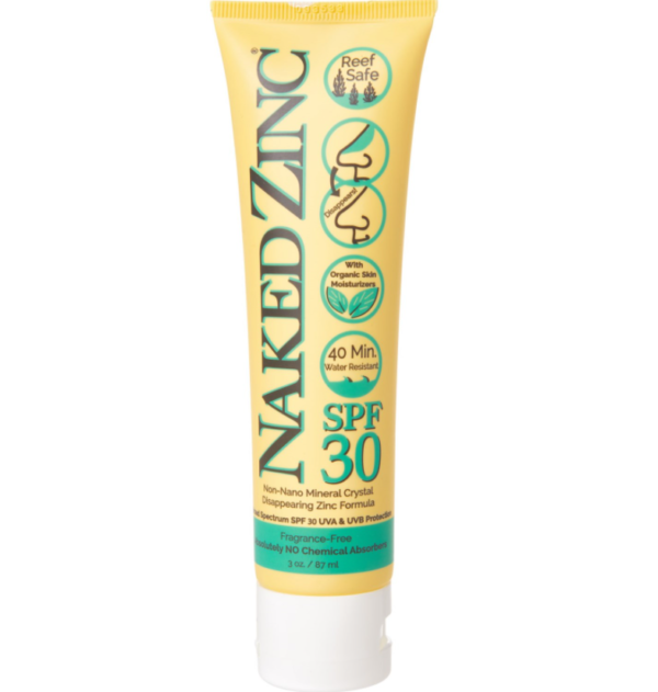 Naked Bee Zinc Sunscreen SPF 30 3 Oz. Disappearing Reef 